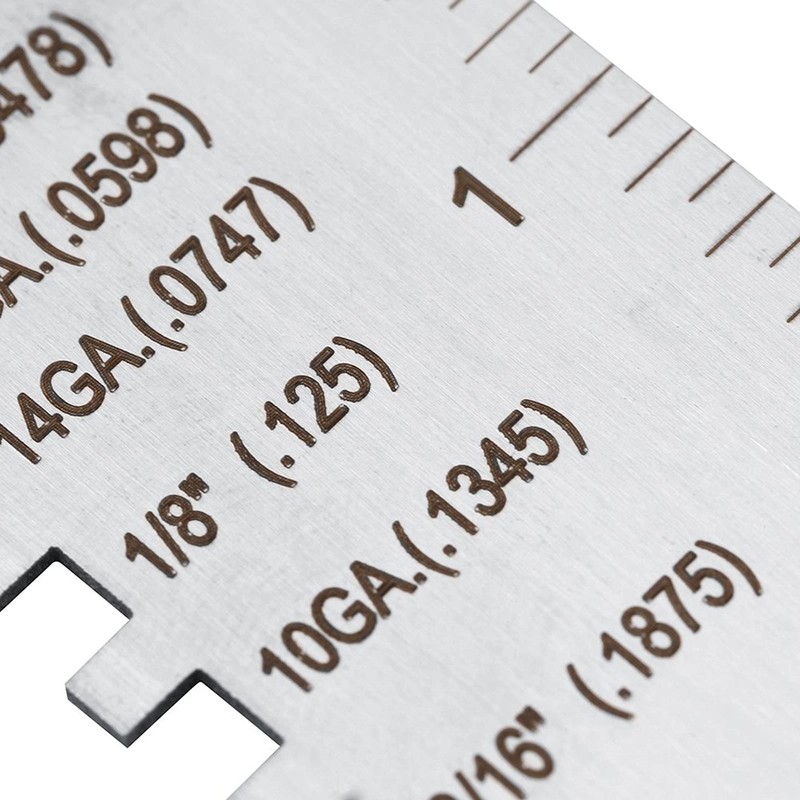 2 Pcs Stainless Steel Metal Sheets,Welding Thickness Wire Measuring Tool,Wire