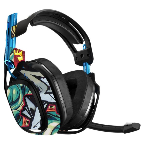 MightySkins Skin Compatible with Astro A50 Gaming Headset - Graffiti