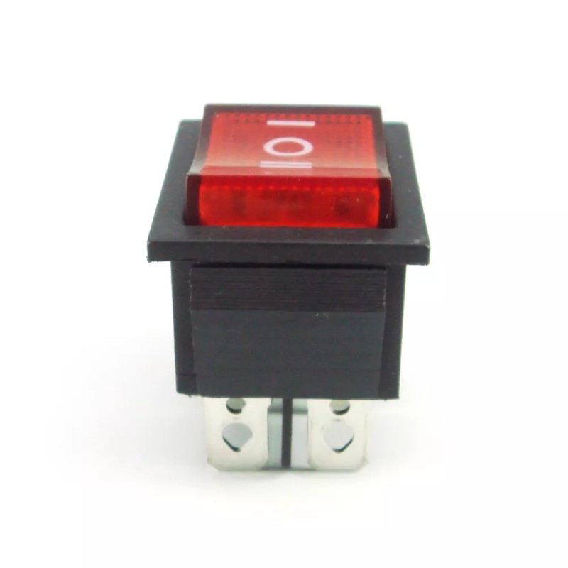 Unbranded/Generic 2 Red Rocker Switch LED Backlight ON/OFF/ON 3-Position DPDT