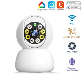 Dome Camera, 1080P Wireless Security Smart Camera with 355° Pan/95° Tilt Camera for Indoor Use