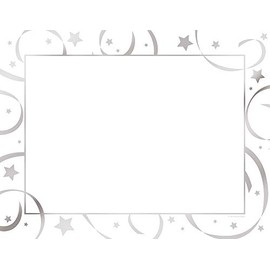 Great Papers!® Silver Star Foil Certificates, 8.5" x 11", 15 Count (2019012)