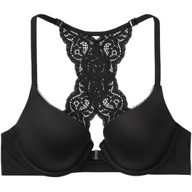 Victoria's Secret Perfect Shape Push Up Bra, Full Coverage, Padded, Smooth, Bras for Women (32DD, Black Smooth)