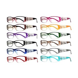 EYEBOGO Kaylee Stylish Reading Glasses for Women (12-Pack, 3.25)