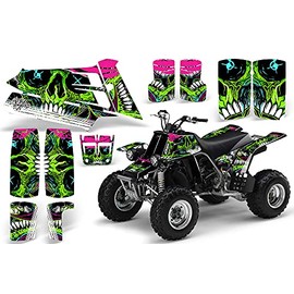 Savage Kits ATV Graphics kit Sticker Decal Compatible with Yamaha Banshee 350 1987-2005 - Frenzy Green