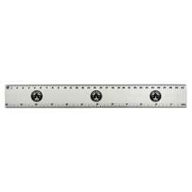 'Lawn Bowls Club' 30cm (12 Inch) White Plastic Ruler (RL00096240)