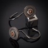 Bronze Shower Curtain Hooks, Decorative Shower Curtain Rings for Bathroom,