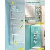 ADOVEL 4 Layer Corner Shower Caddy, Adjustable Shower Shelf, Constant