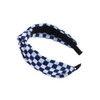 YOEMAYUNER Headbands for Women Checkered Headband Knotted Head Bands Women