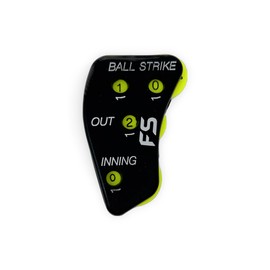 FieldSage Umpire Indicator - Baseball Clicker Counter - Softball Pitch Count Clicker with 4 Dials - Ball and Strike Umpire Clicker - Balls, Strikes, Outs, and Innings Tracker for Ump (Single)