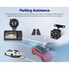 3 Channel Dash Cam Front and Rear Inside, 3 Inch