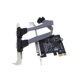 PCI-E PCI Express Parallel LPT Serial Port Card DB25 DB9 RS232 mach3 mach2