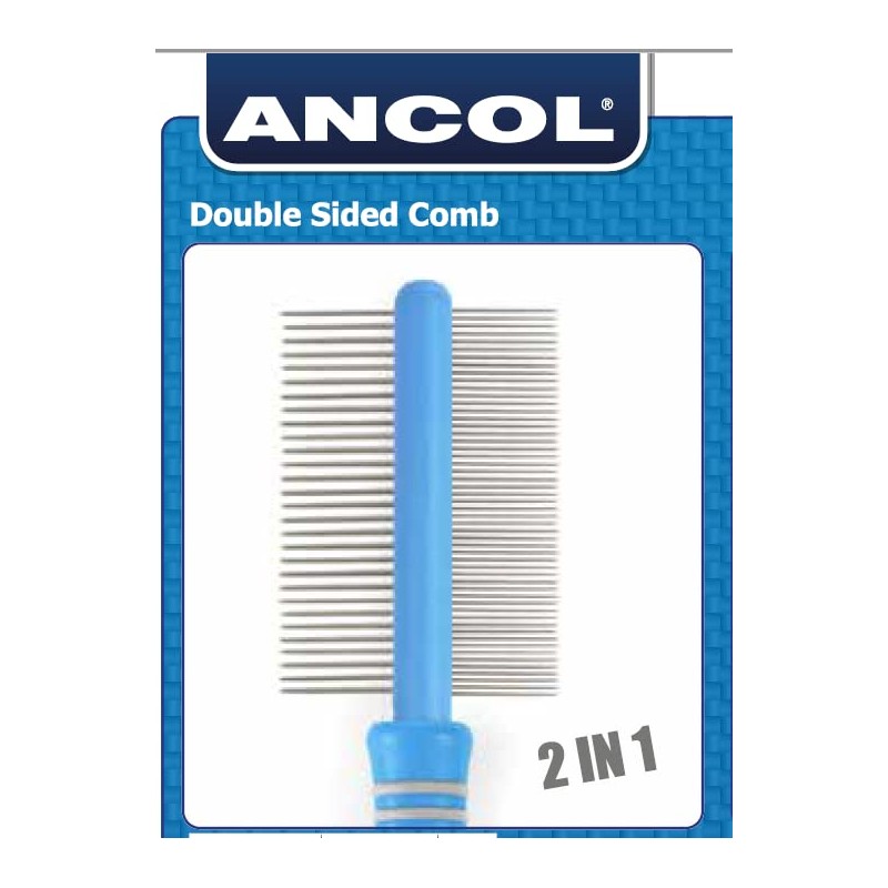 Ancol Ergo Other Double Sided Comb, clear