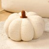 Plush Pumpkin Throw Pillow - Soft Cozy Nordic-Style Decorative Cushion