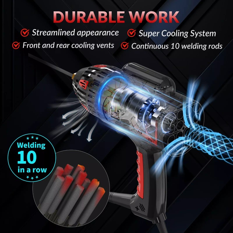 GZ GUOZHI 130Amp Portable ARC Welder Hand Held Welder with