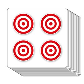 Target Sniper Scope Stickers, 1 Inch Scrapbooking Arts Calendar Kids Crafting 80-Pack