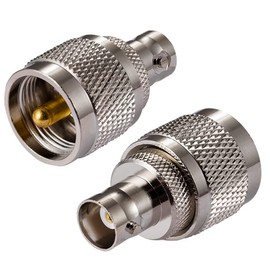 POBADY CB Radio Adapter PL259 UHF Male to BNC Female Antenna Adapter for CB Antenna CB Aerial Ham Radio Walkie Talkie Handheld Radio Two Way Radio SO 239 Coax Wireless LAN Devices(2 pcs)