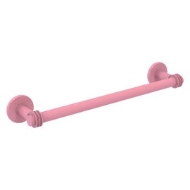 Allied Brass 2051D/18-PNK Continental Collection 18 Inch Towel Bar with Dotted Detail, Pink