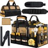 KUMDIYIT 22 Inch Heavy Duty Tool Bag-48 Pockets,1680D Tear&Abrasion Resistant,Includes