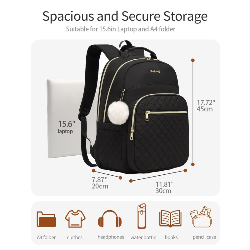 VANKANY Laptop Backpack Women School Backpack for High School Teen