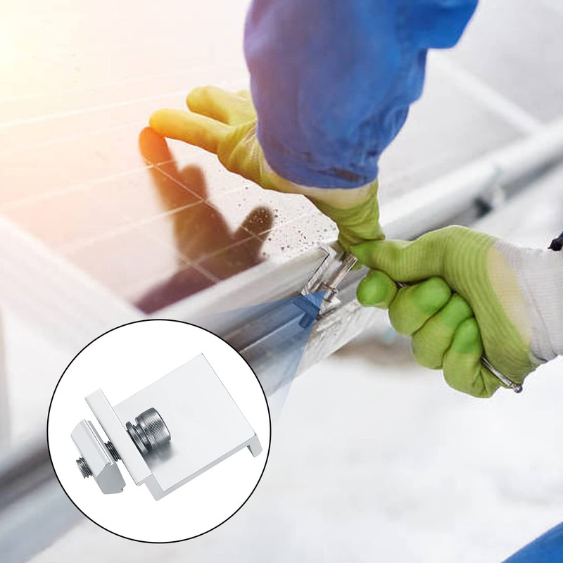 Solar Panel Bracket End Clamps, Photovoltaic Solar Panels Edge Clamp