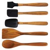 Babish 11 Piece Essential Teak Wood, Silicone, and Stainless Steel