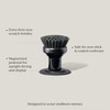 Curio Home Goods Ionic Palm Brush, Magnetized to Stand Upright,