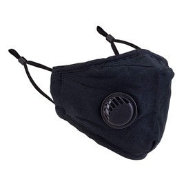 Black Face Mask Reusable Washable Face Mask (Black), without Filter Respirator Mouth Protection from Dust, Airborne Irritants