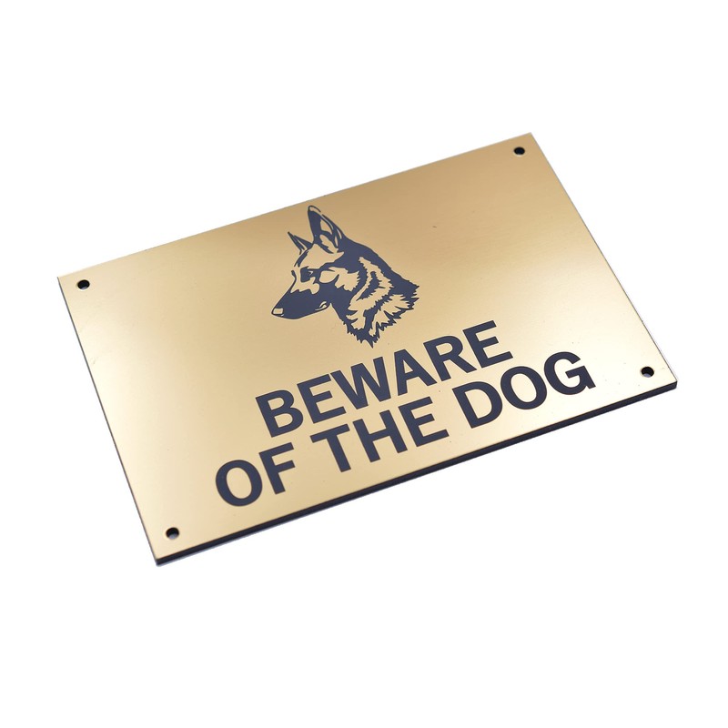 Beware of the Dog (German Shepherd) - Easy to See