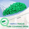 EHUCONELDEX Tracheostomy Cleaning Brushes Trache-Tube Cleaning Swab for Tracheostomy Supplies-100PCS