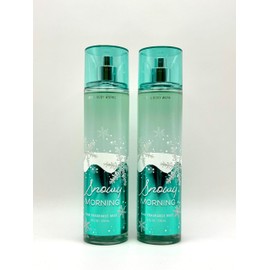 Bath and Body Work Snowy Morning Fine Fragrance Mist, 8 FL OZ, Set of 2