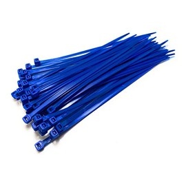 Nylon Plastic Cable Ties Long and Wide XL Size Cable Ties Black and White - 4.8 mm x 300 mm, Plastic, Blue