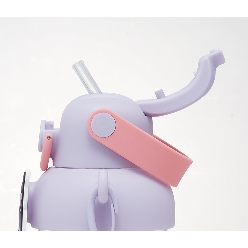 Skater PRMC7ST-A Straw Bottle with Rubber Mascot, 22.9 fl oz