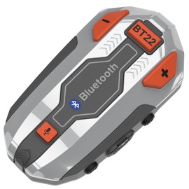 Motorcycle Intercom BT22 Bluetooth 5.4 Intercom Transmission Distance of 1500m Up to 8 People Talking at The Same Timewith,Music Sharing IP67 Waterproof Connects with Different headsets