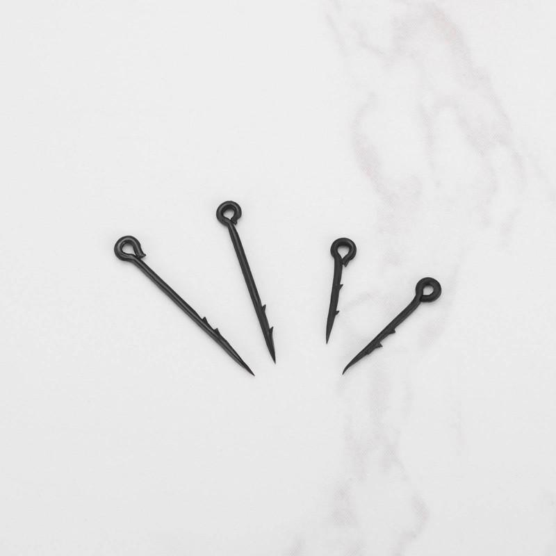 ECSiNG 60pcs Metal Bait Spike Carp Fishing Hook Fishing Hooks