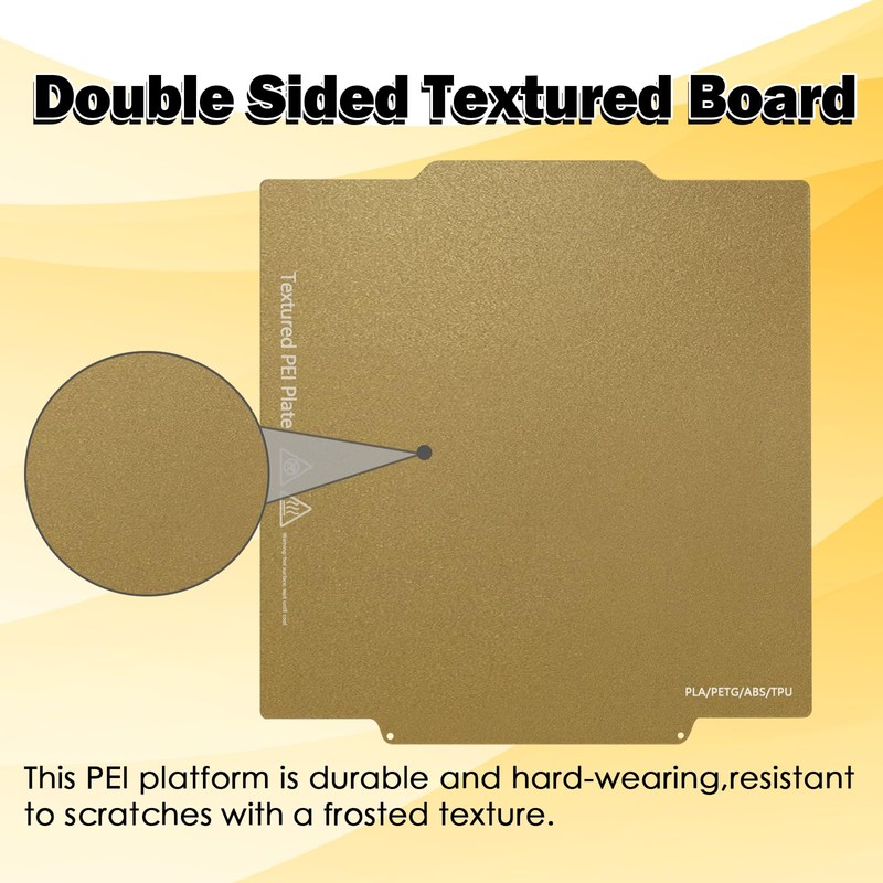 Creator 5 Build Plate Double Sided Textured Board Removable Heated