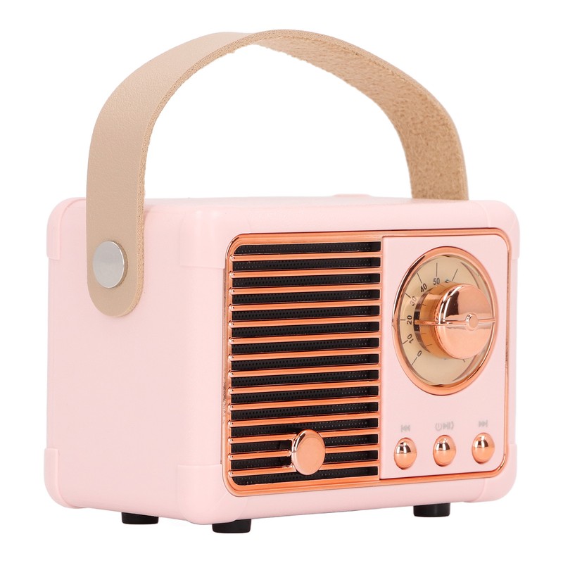 Portable Bluetooth Speaker Mini Compact Wireless Retro Support Radio Program