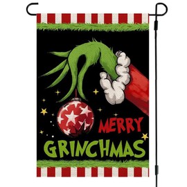 RABUSOFA Christmas Garden Flag 12x18 Inch Double Sided for Outside, Outdoor Christmas Decorations, Winter Holiday Xmas Decorative Yard Flag (M)