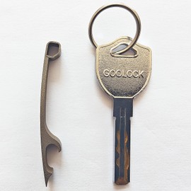 Xthel Stainless Steel Keychain Beer Bottle Opener with Key Rings (XKBO-700)