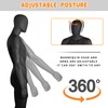 Male Mannequin Dress Form Black Full Body Maniquine Model Stand