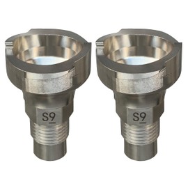 MITANSLE PPS 2.0 Spray Gun Adapter #S9 (26016) - 16 mm Male, 1.5 mm Thread Connects Diverse Paint Gun Brands to PPS 2.0 2PCS