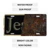 Auto Tag Deluxe License Plate - Jesus Gold/Black | Universal