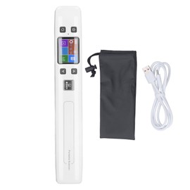 Portable Photo Scanner HD Color Screen Document Scanning Device for Home School Office Built in Battery White