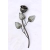 UHRIG Wrought Iron Rose, Decorative Flower Made of Steel, Garden