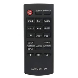 N2QAYC000077 Replaced Remote Compatible with Panasonic Compact Stereo Systems SC-HC28 SA-HC28