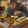 Mould King 12027 Diesel Locomotive Train Building Sets with a