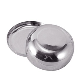 Stainless Steel Rice Bowl with Lids Multipurpose Single Layer Mixing Bowl for Home Kitchen Small 10x4cm Ideal for Serving Cooking and Storage with Secure Lids for Everyday Use