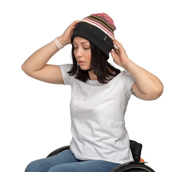 Ribcap Iggy Medical Helmet | Stripey | Large (59-61 cm) | Protective Medical Helmet for Adults | Padded Helmet For Elderly Falls | Epilepsy Seizure Helmet | Fashionable & No Stigma