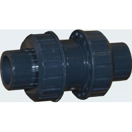 ERA New Sch 80 PVC 1 Inch True Union Ball Check Valve Socket New Sch 80 PVC