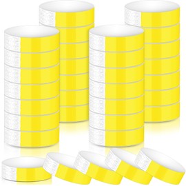 Harrycle Pack of 1200 Waterproof Party Entrance Wristbands Festival Wrist Band Lightweight Event Wristbands Control Bands Made of Paper for Concert Clubs Water Park, Synthetic paper