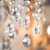 15PCS Christmas Tree Hanging Ornaments, Glass Crystal Prism Parts Chandelier